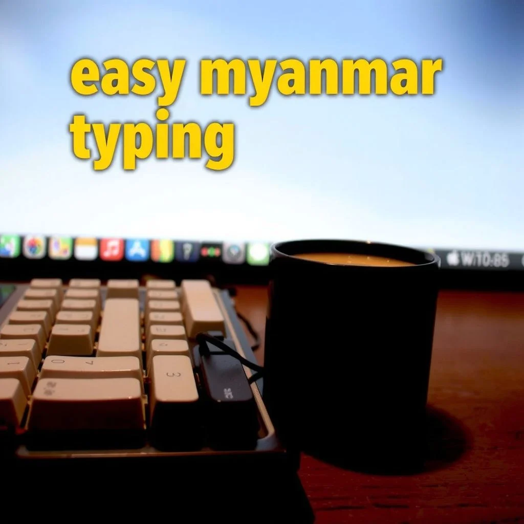 easy myanmar typing illustration