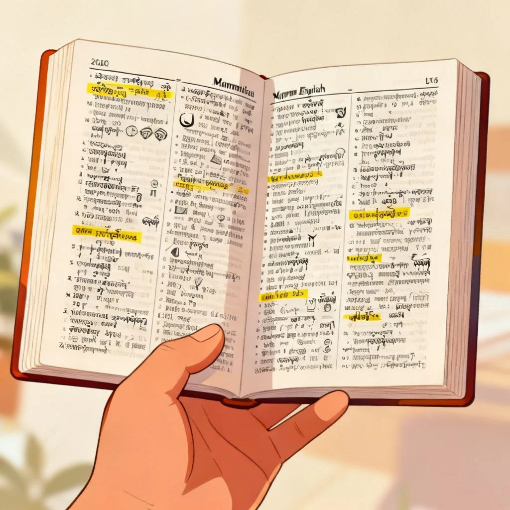 english translate to myanmar illustration