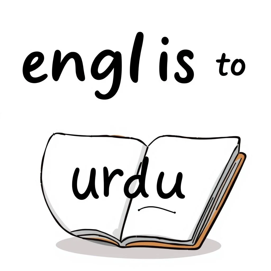 english to urdu illustration