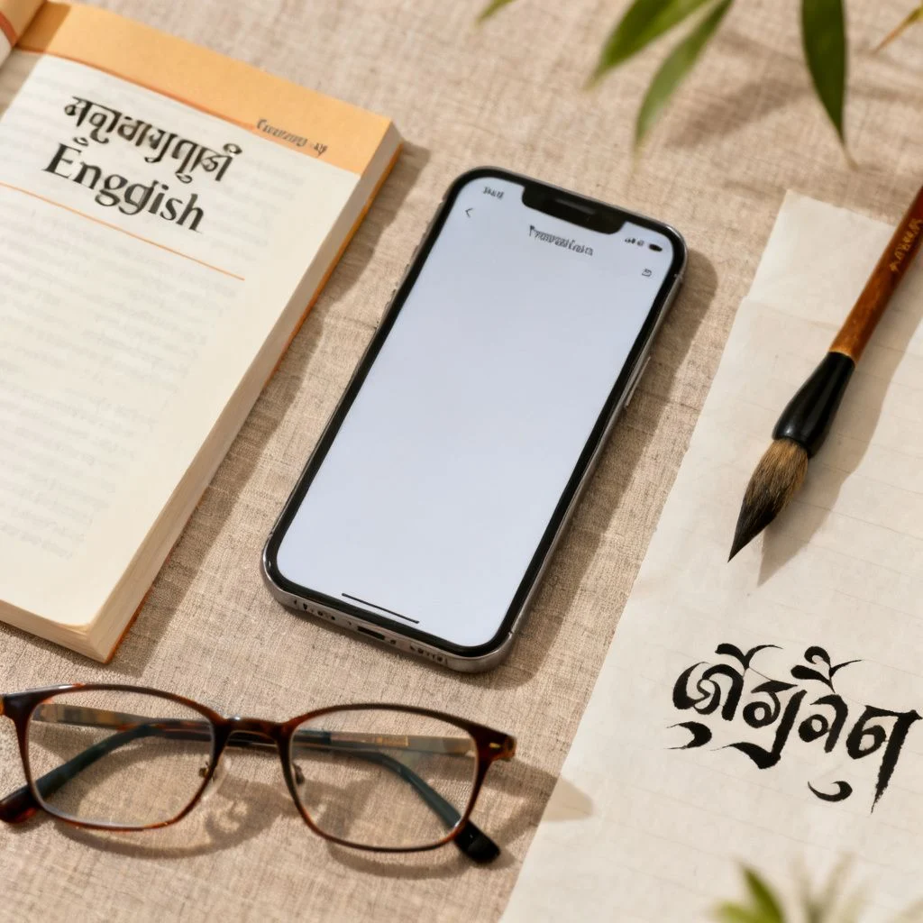 myanmar to english translation illustration