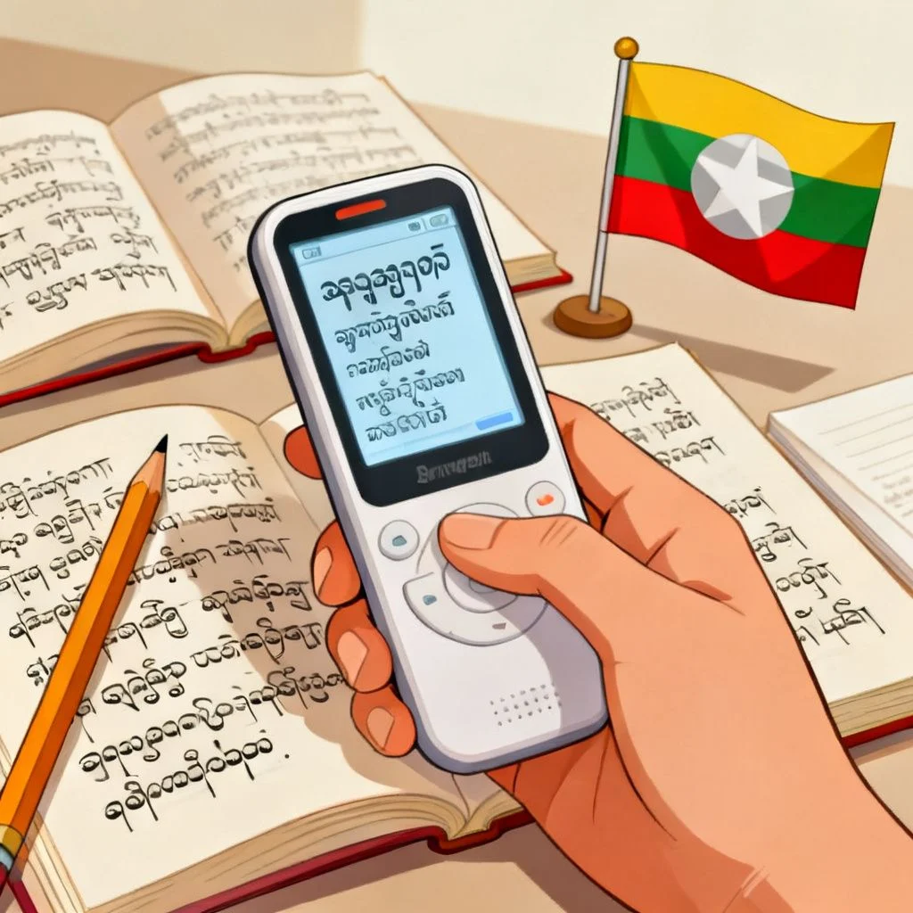 translate to myanmar illustration