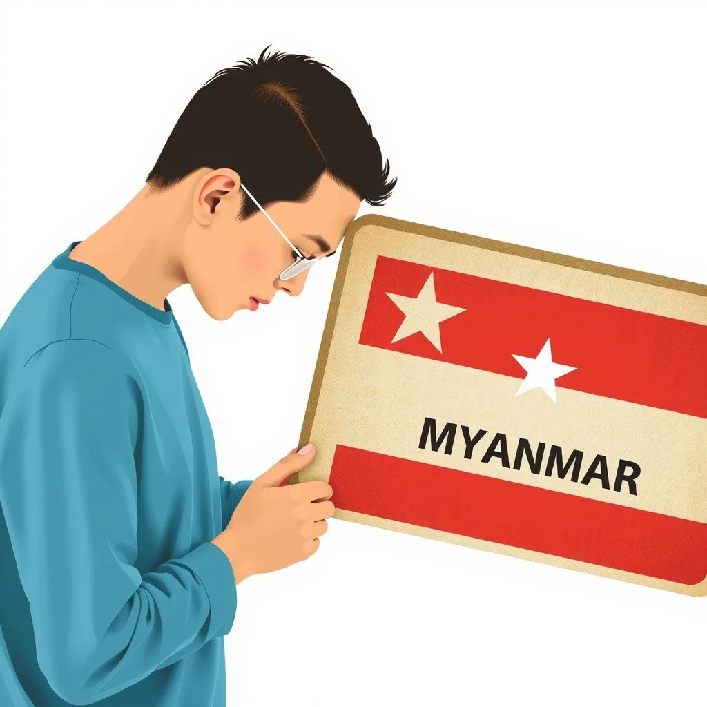 translation english to myanmar illustration