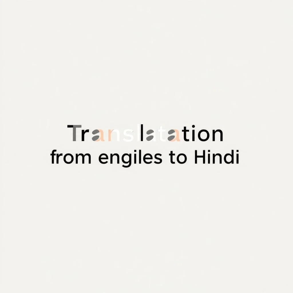 translation from english to hindi illustration