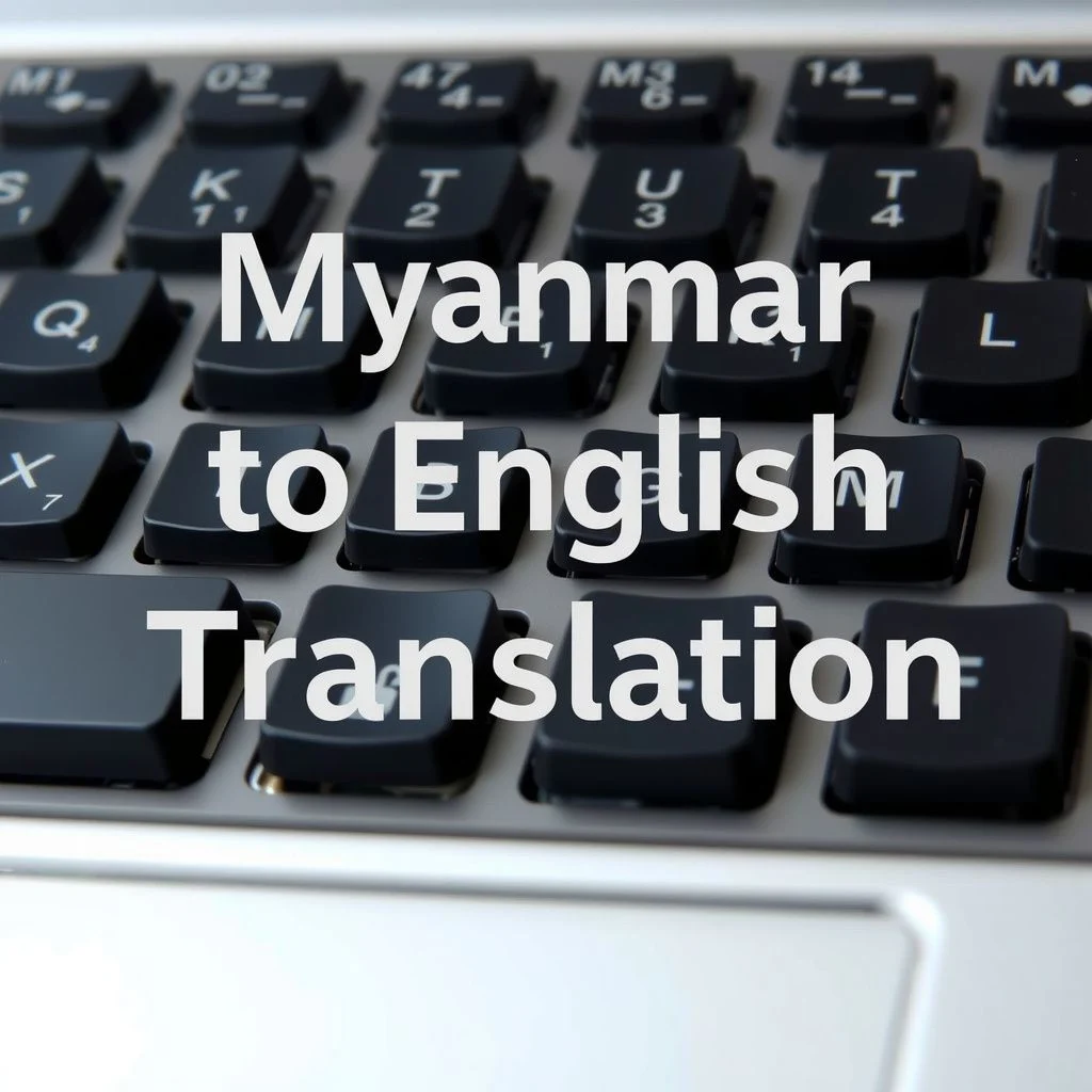 myanmar to english translation keyboard illustration