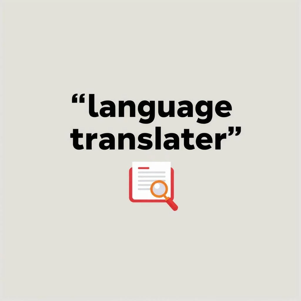 language translator illustration