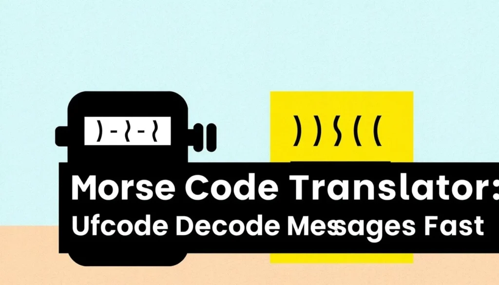 morse code translator — Morse Code Translator: How to Decode and Encode Messages Fast
