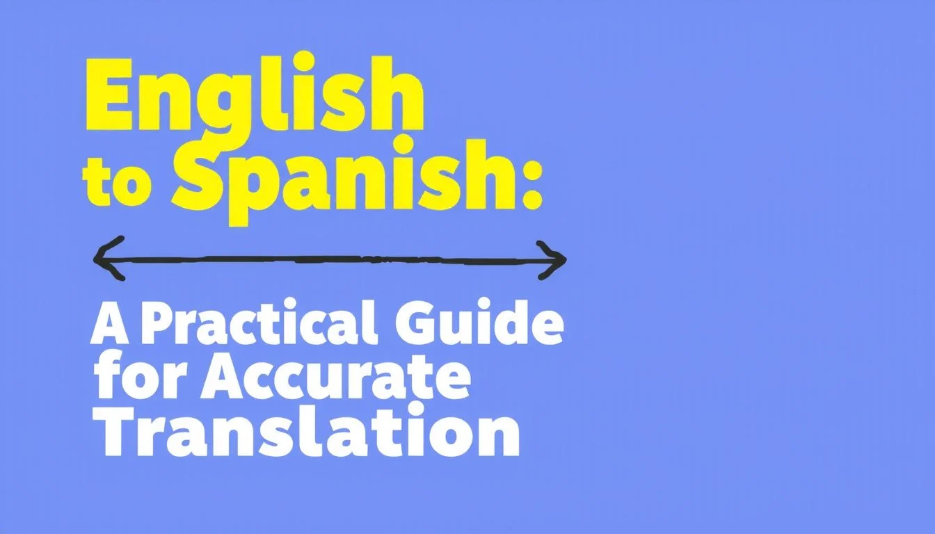 English to Spanish: A Practical Guide to Accurate Translation