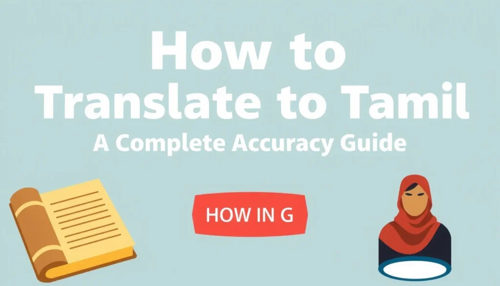 translate english to tamil — How to Translate English to Tamil: A Complete Accuracy Guide